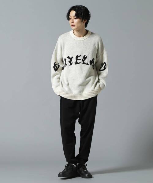 WHITELAND(ホワイトランド)の「【WEB&DEPOT限定】WHITELAND/ホワイトランド/FRONT LOGO CREWNECK KNIT(ニット/セーター・レディース・ブラック/アイボリー/ブルー・L/M)」の20枚目の写真