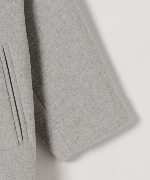 SHIPS any（シップス エニィ）の「SHIPS any: ノンミュールジングウール テーラード コクーン ショート コート（チェスターコート・レディース・ライトグレー/ブラック/キャメル/ブルー・ONE SIZE）」の7枚目の写真