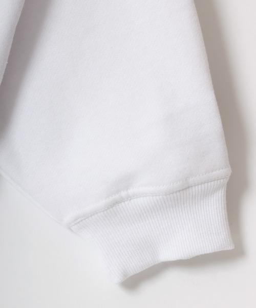 FILA(フィラ)の「FILA/フィラ 別注 オーバーサイズ 裏起毛 ロゴ ワンポイント刺繍 スウェット トレーナー/長袖 トップス プルオーバー/レディース メンズ(スウェット・レディース・ブラック/ブルー系その他/ブラック系その他/ホワイト/ネイビー/オートミール・L/M/LL)」の15枚目の写真