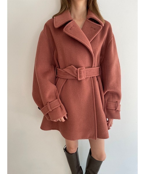 SNIDEL（スナイデル）の「ベルト付きミドル丈コート（その他