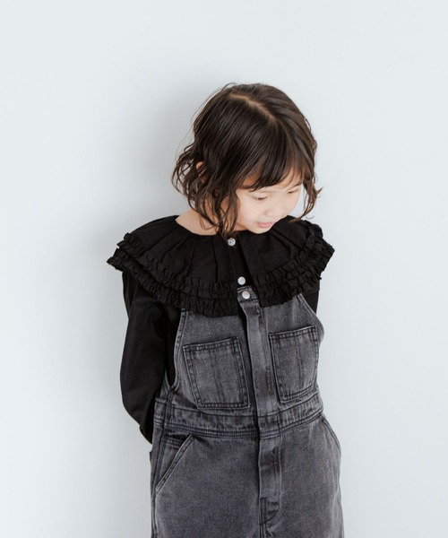 LOWRYS FARM(ローリーズファーム)の「フリルカラーブラウスLS 977221(シャツ/ブラウス・キッズ・ブルー/ホワイト/ブラック・150cm/140cm/130cm/120cm/110cm)」の7枚目の写真