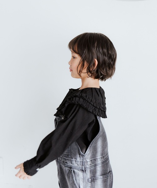 LOWRYS FARM(ローリーズファーム)の「フリルカラーブラウスLS 977221(シャツ/ブラウス・キッズ・ブルー/ホワイト/ブラック・150cm/140cm/130cm/120cm/110cm)」の8枚目の写真