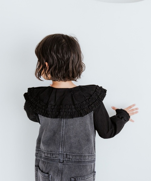 LOWRYS FARM(ローリーズファーム)の「フリルカラーブラウスLS 977221(シャツ/ブラウス・キッズ・ブルー/ホワイト/ブラック・150cm/140cm/130cm/120cm/110cm)」の9枚目の写真