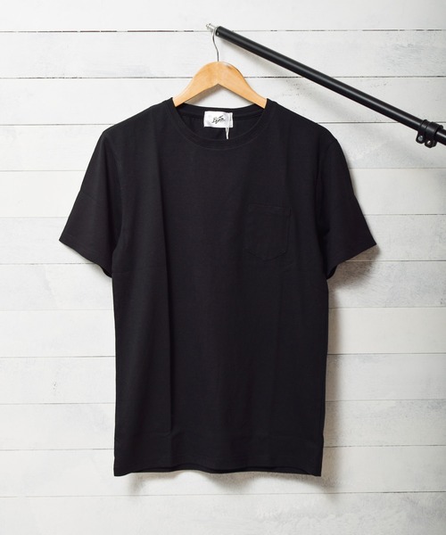 sunny branch(サニーブランチ)の「★RDS★無地半袖ポケット付きクルーネックTシャツ(Tシャツ/カットソー・レディース・ネイビー/ピンク系その他/ホワイト/グレー/イエロー系その他/ブラック/ピンク/カーキ・MEDIUM/X-LARGE/LARGE)」の1枚目の写真