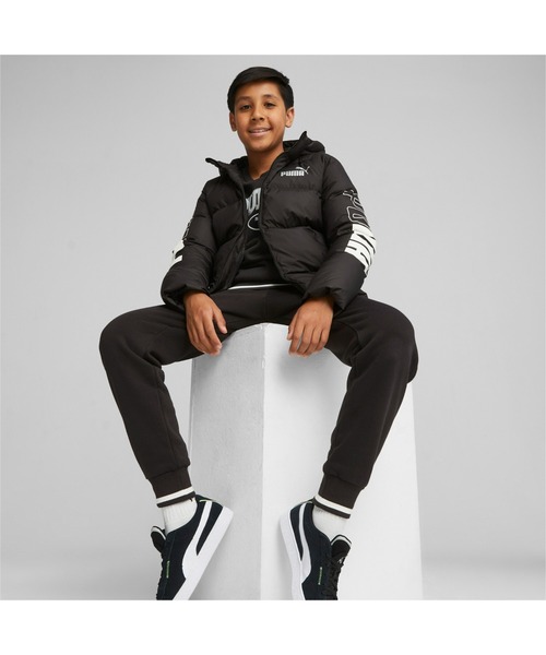 PUMA(プーマ)の「PUMA プーマ キッズ PUMA POWER カラーブロック フーデッドジャケット 120cm-160cm(ブルゾン・キッズ・ブラック・150/140/130/160/120)」の8枚目の写真