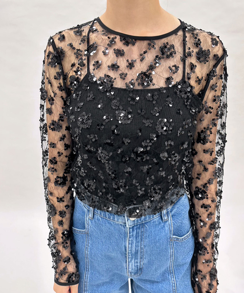 *7/27まで* 即完売　BAUM UND PFERDGARTEN トップス セール】【BAUM UND PFERDGARTEN/バウムウンドヘルガーデン】シアー