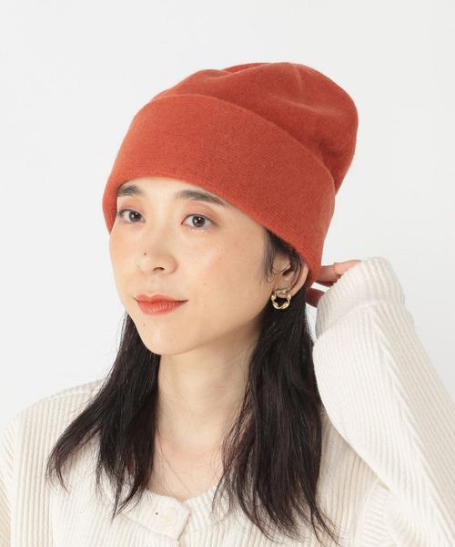 studio CLIP（スタディオクリップ）の「バスクワッチ（ニットキャップ/ビーニー・レディース・オレンジ/モカ/ブラック/アイボリー・FREE）」の5枚目の写真