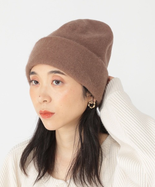 studio CLIP（スタディオクリップ）の「バスクワッチ（ニットキャップ/ビーニー・レディース・オレンジ/モカ/ブラック/アイボリー・FREE）」の6枚目の写真