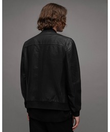 ILLIGO ウォッシュドレザーボンバージャケット 黒 ILLIGO ウォッシュドレザーボンバージャケット 黒