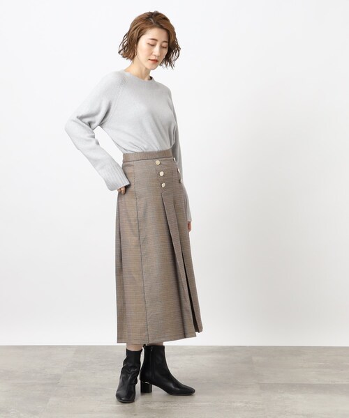 grove（グローブ）の「◆ふんわりやわらか!フラッフィーコットンブレンドクルーネックプルオーバー（ニット/セーター・レディース・ナチュラル/ブルー系その他/ライトブルー/グレー/パープル・03/02/04/01/05）」の8枚目の写真