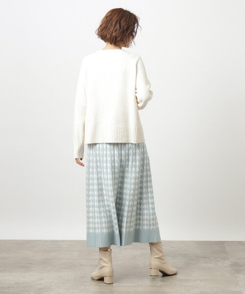 grove（グローブ）の「◆ふんわりやわらか!フラッフィーコットンブレンドクルーネックプルオーバー（ニット/セーター・レディース・ナチュラル/ブルー系その他/ライトブルー/グレー/パープル・03/02/04/01/05）」の17枚目の写真