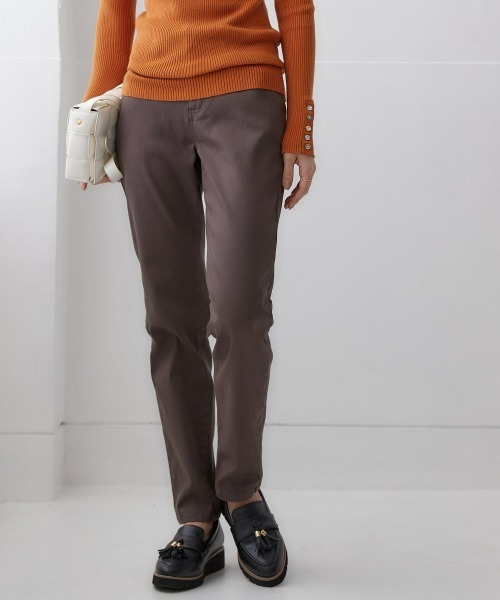 nissen(ニッセン)の「【あったか裏起毛】ストレッチゆるフィットスキニーパンツ(チノパンツ・レディース・ボルドー/チャコール/ネイビー系2/ブラック系1/ネイビー系1/ベージュ/ブラック・L/LL/S/M/3L)」の16枚目の写真