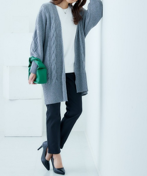 nissen(ニッセン)の「【あったか裏起毛】ストレッチゆるフィットスキニーパンツ(チノパンツ・レディース・ボルドー/チャコール/ネイビー系2/ブラック系1/ネイビー系1/ベージュ/ブラック・L/LL/S/M/3L)」の8枚目の写真