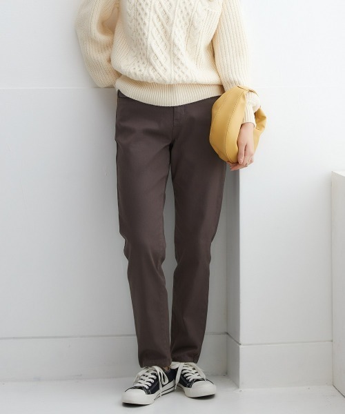 nissen(ニッセン)の「【あったか裏起毛】ストレッチゆるフィットスキニーパンツ(チノパンツ・レディース・ボルドー/チャコール/ネイビー系2/ブラック系1/ネイビー系1/ベージュ/ブラック・L/LL/S/M/3L)」の14枚目の写真