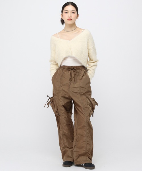 3.3 Field Trip （3.3フィールドトリップ）の「3.3 Field Trip／フェザーショートカーデ　2976546（カーディガン/ボレロ・レディース・グリーン/アイボリー/ネイビー/ブラウン/ブラック・FREE）」の13枚目の写真