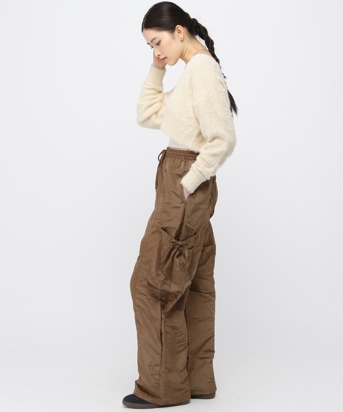 3.3 Field Trip （3.3フィールドトリップ）の「3.3 Field Trip／フェザーショートカーデ　2976546（カーディガン/ボレロ・レディース・グリーン/アイボリー/ネイビー/ブラウン/ブラック・FREE）」の15枚目の写真