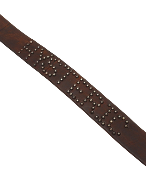 HYSTERIC MINI（ヒステリックミニ）の「OLD STUD HYSTERIC ベルト（ベルト・キッズ・ブラウン・MEDIUM/LARGE）」の4枚目の写真