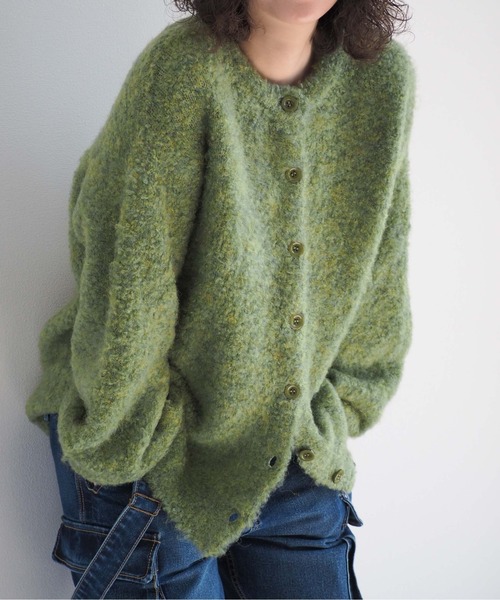 cepo（セポ）の「ふわふわ綿あめニットカーディガン（カーディガン/ボレロ・レディース・ブルー/グリーン/オフホワイト/ベージュ・M）」の3枚目の写真