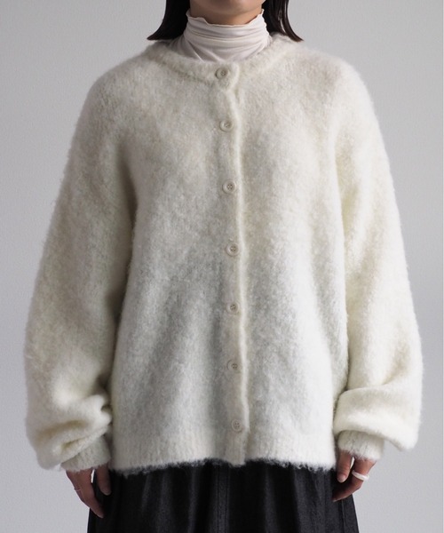 cepo（セポ）の「ふわふわ綿あめニットカーディガン（カーディガン/ボレロ・レディース・ブルー/グリーン/オフホワイト/ベージュ・M）」の21枚目の写真