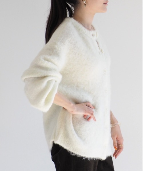 cepo（セポ）の「ふわふわ綿あめニットカーディガン（カーディガン/ボレロ・レディース・ブルー/グリーン/オフホワイト/ベージュ・M）」の6枚目の写真