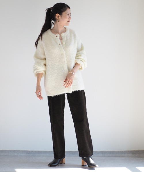 cepo（セポ）の「ふわふわ綿あめニットカーディガン（カーディガン/ボレロ・レディース・ブルー/グリーン/オフホワイト/ベージュ・M）」の11枚目の写真