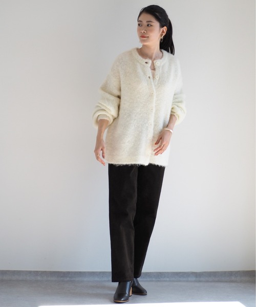 cepo（セポ）の「ふわふわ綿あめニットカーディガン（カーディガン/ボレロ・レディース・ブルー/グリーン/オフホワイト/ベージュ・M）」の14枚目の写真