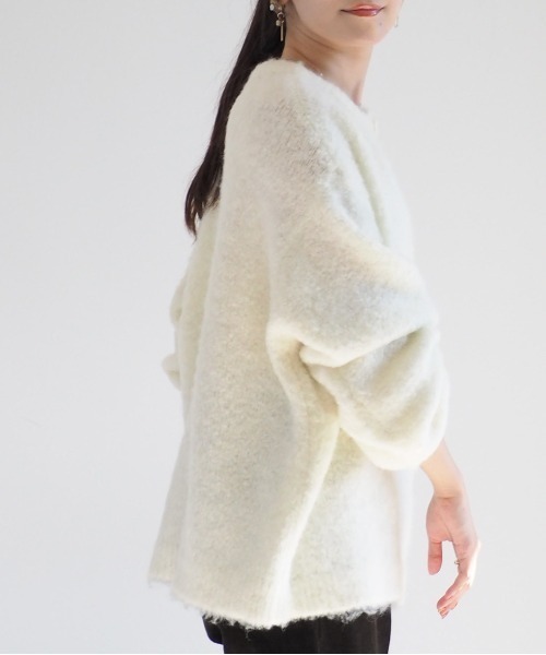 cepo（セポ）の「ふわふわ綿あめニットカーディガン（カーディガン/ボレロ・レディース・ブルー/グリーン/オフホワイト/ベージュ・M）」の7枚目の写真