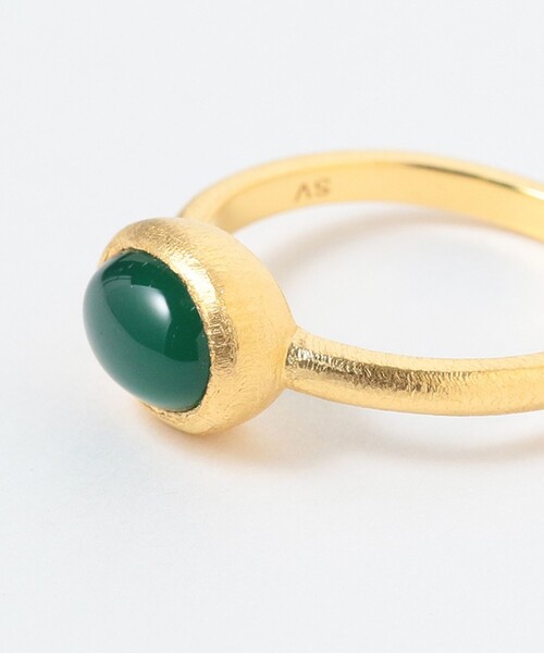 Demi-Luxe BEAMS(デミルクス ビームス)の「Fruitsjolie / グリーンオニキス リング(リング・レディース・グリーン・11号)」の4枚目の写真