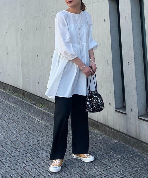 un dix cors（アンディコール）の「スパンコール巾着（ハンドバッグ・レディース・ブラック/シルバー・FREE）」の8枚目の写真