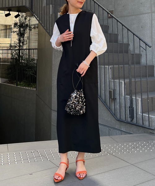 un dix cors（アンディコール）の「スパンコール巾着（ハンドバッグ・レディース・ブラック/シルバー・FREE）」の9枚目の写真