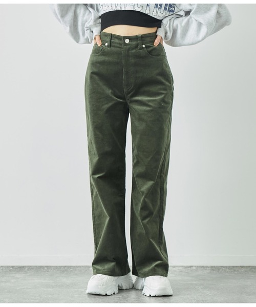 ANAP(アナップ)の「コーデュロイストレートパンツ(その他パンツ・レディース・ダークブラウン/モスグリーン/アイボリー・M/S)」の14枚目の写真