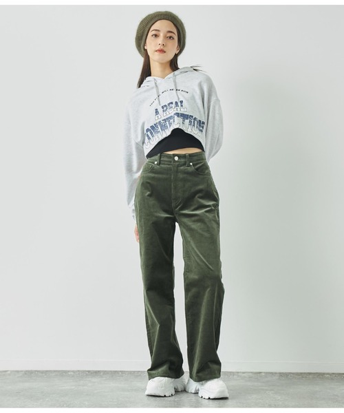 ANAP(アナップ)の「コーデュロイストレートパンツ(その他パンツ・レディース・ダークブラウン/モスグリーン/アイボリー・M/S)」の16枚目の写真