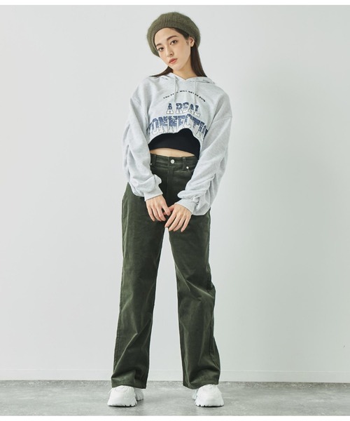 ANAP(アナップ)の「コーデュロイストレートパンツ(その他パンツ・レディース・ダークブラウン/モスグリーン/アイボリー・M/S)」の17枚目の写真