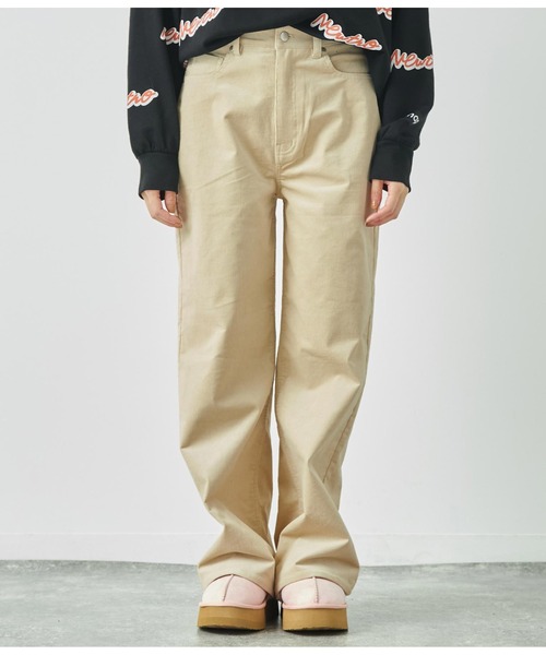 ANAP(アナップ)の「コーデュロイストレートパンツ(その他パンツ・レディース・ダークブラウン/モスグリーン/アイボリー・M/S)」の18枚目の写真