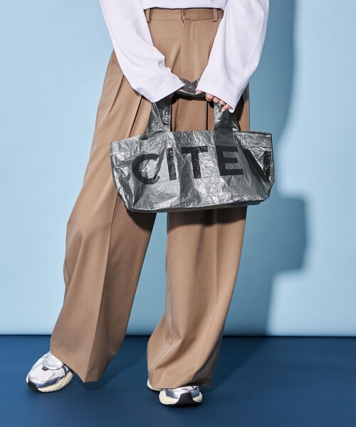CITEN（シテン）の「＜CITEN＞PPビッグロゴ ミニ トートバッグ