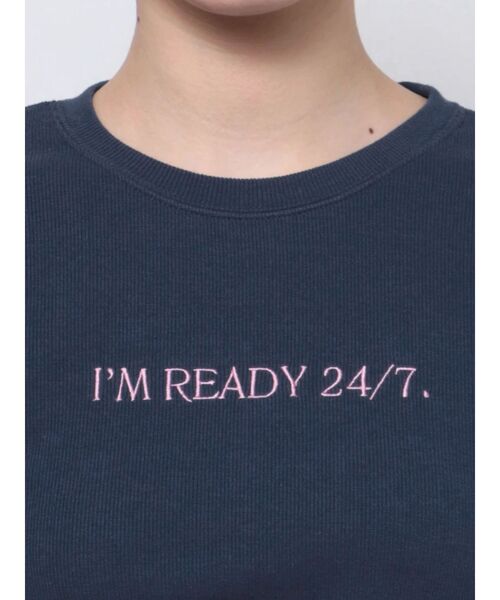 jouetie（ジュエティ）の「バックオープントップス【カップ付き】（Tシャツ/カットソー・レディース・ブラック/ネイビー/オフホワイト/ピンク・MEDIUM）」の8枚目の写真