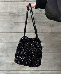 chuclla（チュクラ）の「スパンコール 巾着 2wayバッグ cha23a004（ショルダーバッグ・レディース）」