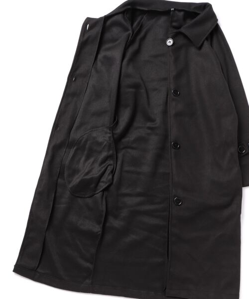 BLANC FICELLE（ブランフィセル）の「ロング丈 ステンカラー コート（ステンカラーコート・レディース・ベージュ/ブラック・S/M/L/XL）」の4枚目の写真