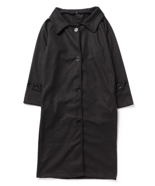 BLANC FICELLE（ブランフィセル）の「ロング丈 ステンカラー コート（ステンカラーコート・レディース・ベージュ/ブラック・S/M/L/XL）」の6枚目の写真