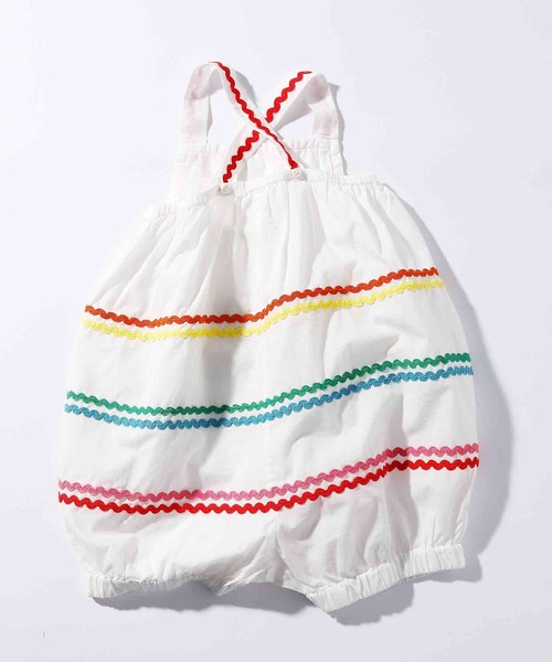 STELLA McCARTNEY(ステラマッカートニー)の「STELLA McCARTNEY (ステラマッカートニー) Baby エンパイアラインオーバーオール(サロペット/オーバーオール・キッズ・アイボリー・24M/18M)」の4枚目の写真