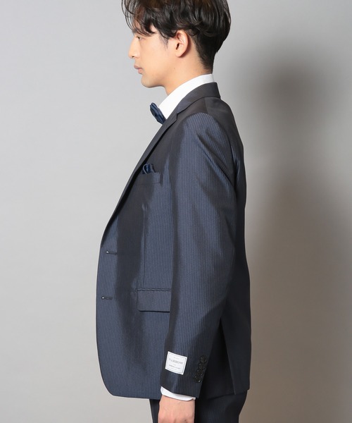 CROWDED CLOSET（クラウデッドクローゼット）の「ブライトナローストライプスーツセットアップ（同素材ベストあり）（セットアップ・メンズ・ブラック/ネイビー・01/02/03/04）」の7枚目の写真
