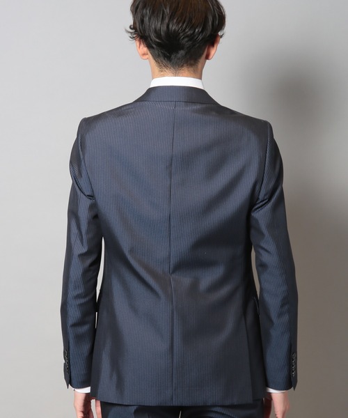 CROWDED CLOSET（クラウデッドクローゼット）の「ブライトナローストライプスーツセットアップ（同素材ベストあり）（セットアップ・メンズ・ブラック/ネイビー・01/02/03/04）」の8枚目の写真