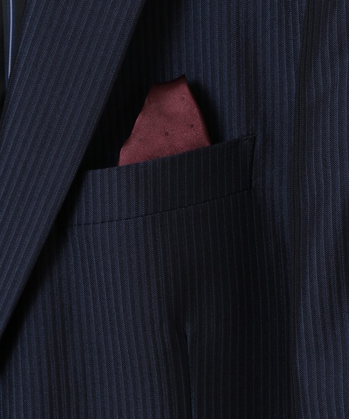 CROWDED CLOSET（クラウデッドクローゼット）の「ブライトナローストライプスーツセットアップ（同素材ベストあり）（セットアップ・メンズ・ブラック/ネイビー・01/02/03/04）」の17枚目の写真