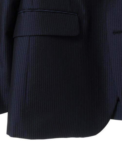 CROWDED CLOSET（クラウデッドクローゼット）の「ブライトナローストライプスーツセットアップ（同素材ベストあり）（セットアップ・メンズ・ブラック/ネイビー・01/02/03/04）」の20枚目の写真