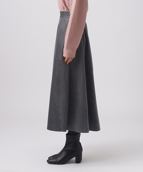 DRESKIP(ドレスキップ)の「◆【上品な光沢】ベロアツイル ミディ丈 フレアスカート(スカート・レディース・ダークグレー/ブルーグリーン/ブラック・02/03/04)」の11枚目の写真