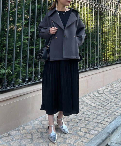 EVOL（イーボル）の「【EVOL(イーボル)】Tストラップヒールパンプス（パンプス・レディース・シルバー/ブラック・24.5/23.5/22.5）」の5枚目の写真