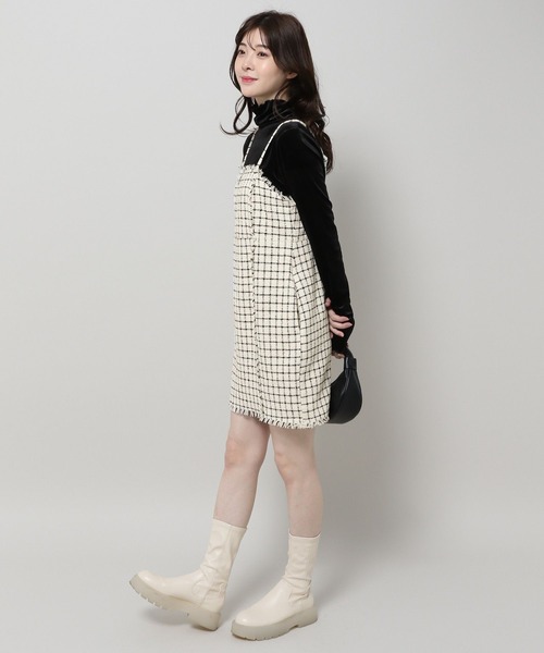 3.3 Field Trip （3.3フィールドトリップ）の「3.3 Field Trip／ツイードミニワンピース 2995585（ワンピース・レディース・ホワイト/ブラック・FREE）」の19枚目の写真