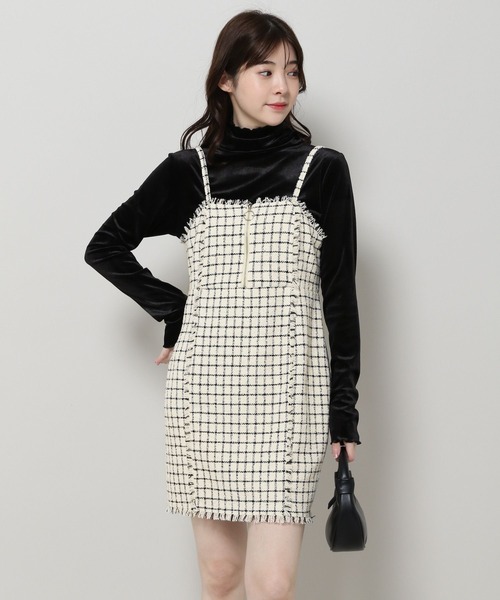 3.3 Field Trip （3.3フィールドトリップ）の「3.3 Field Trip／ツイードミニワンピース 2995585（ワンピース・レディース・ホワイト/ブラック・FREE）」の21枚目の写真