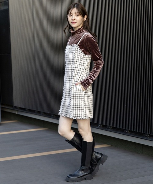 3.3 Field Trip （3.3フィールドトリップ）の「3.3 Field Trip／ツイードミニワンピース 2995585（ワンピース・レディース・ホワイト/ブラック・FREE）」の10枚目の写真