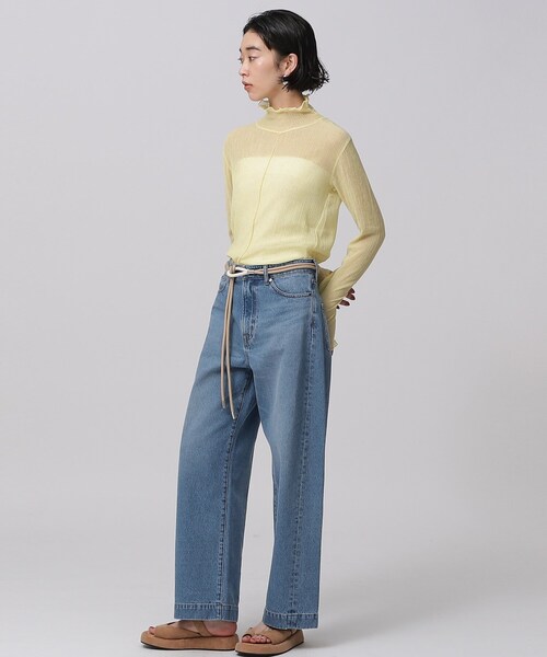 GALLEST（ギャレスト）の「ナチュラルシアーカットソー（Tシャツ/カットソー・レディース・オフホワイト/イエロー系その他/ブラック・38）」の17枚目の写真